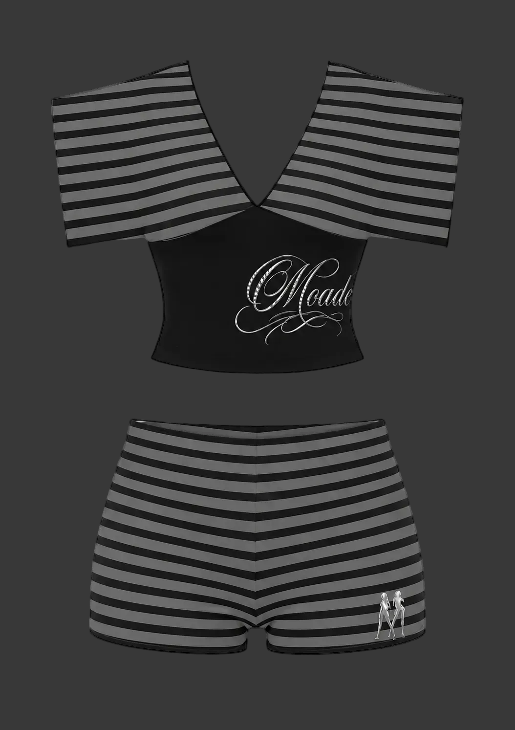 STRIPED TWO PIECE